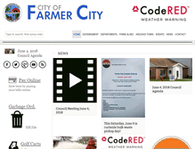 Tablet Screenshot of farmercityil.org